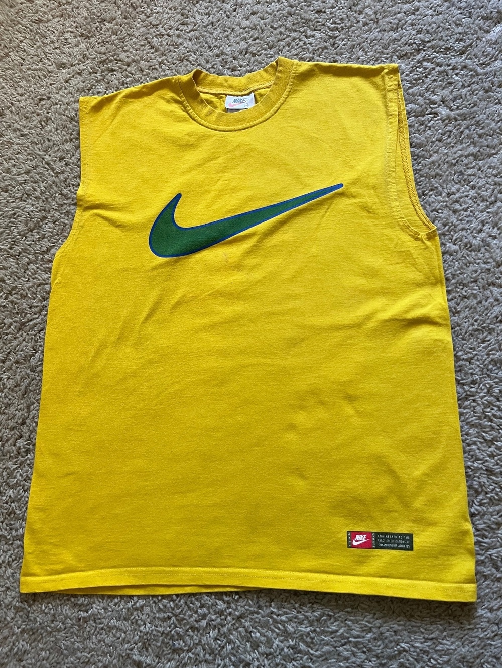 Nike VTG Brazilian Football Confederation Yellow Training Tank M